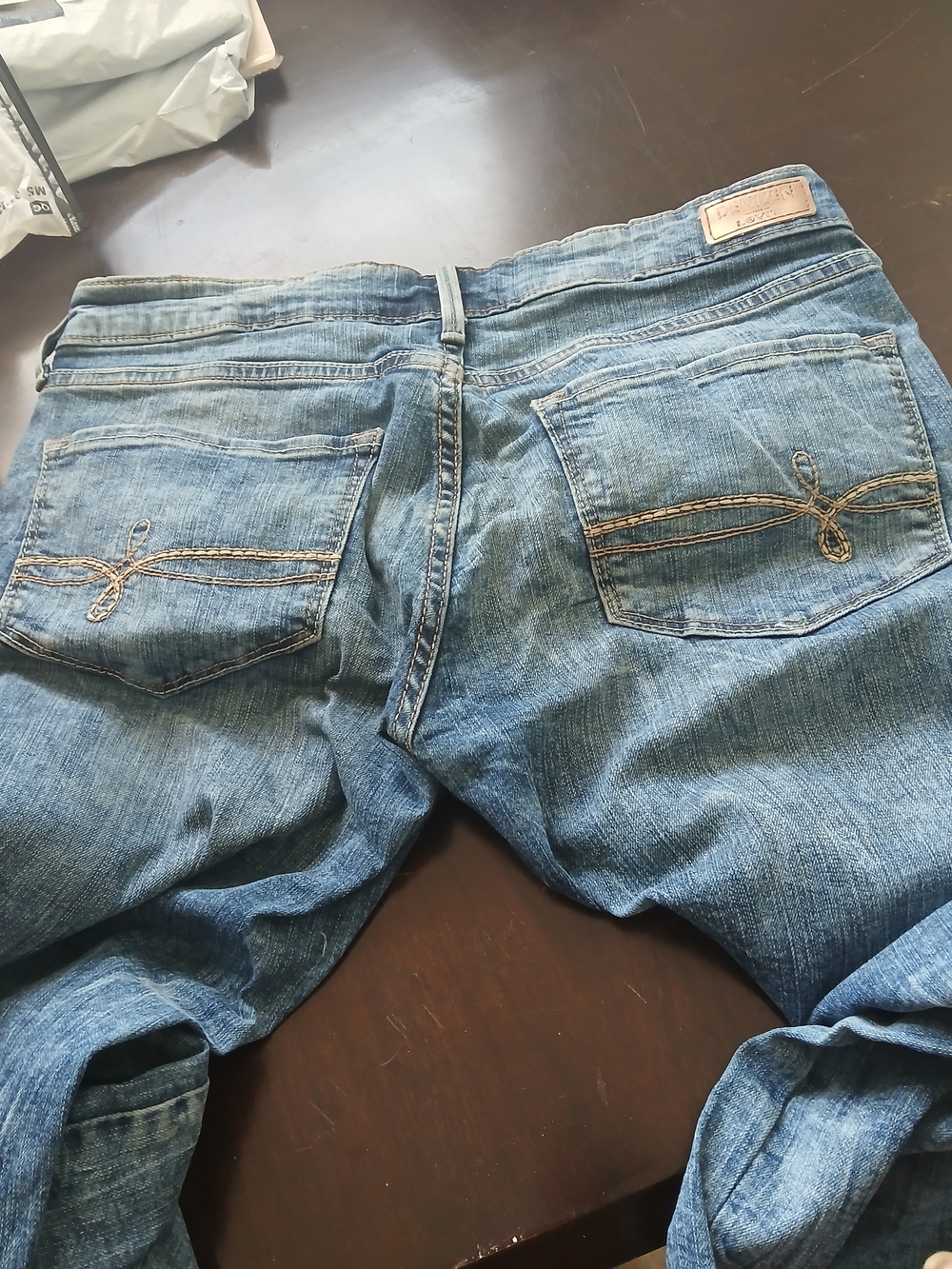 Men's Blue Denim Jeans with Embroidered Back Pockets